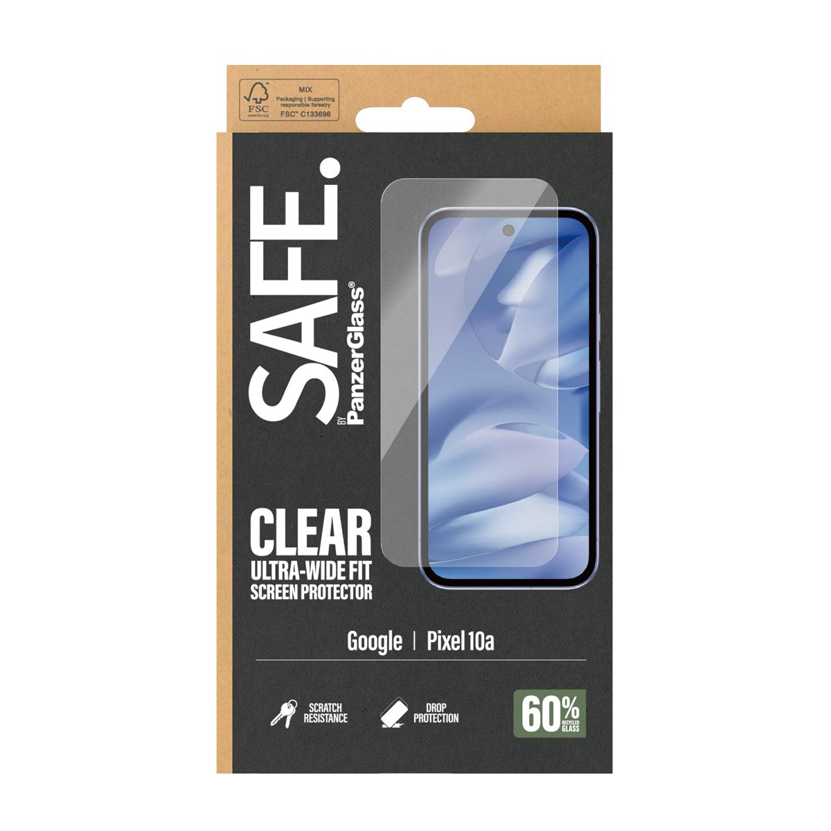 SAFE. by PanzerGlass® Displayschutz Google Pixel 10a 5G | Ultra-Wide Fit